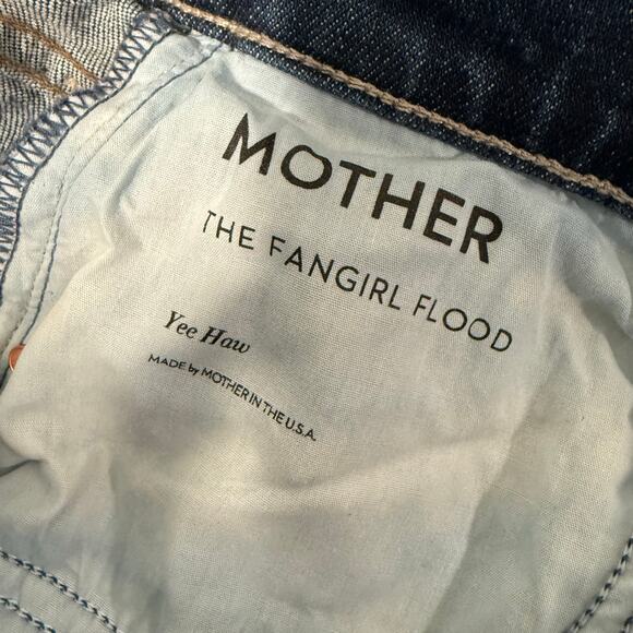 Mother Denim The Fangirl Flood Jeans Barrel Wide Leg Yee Haw 26 - Picture 9 of 12